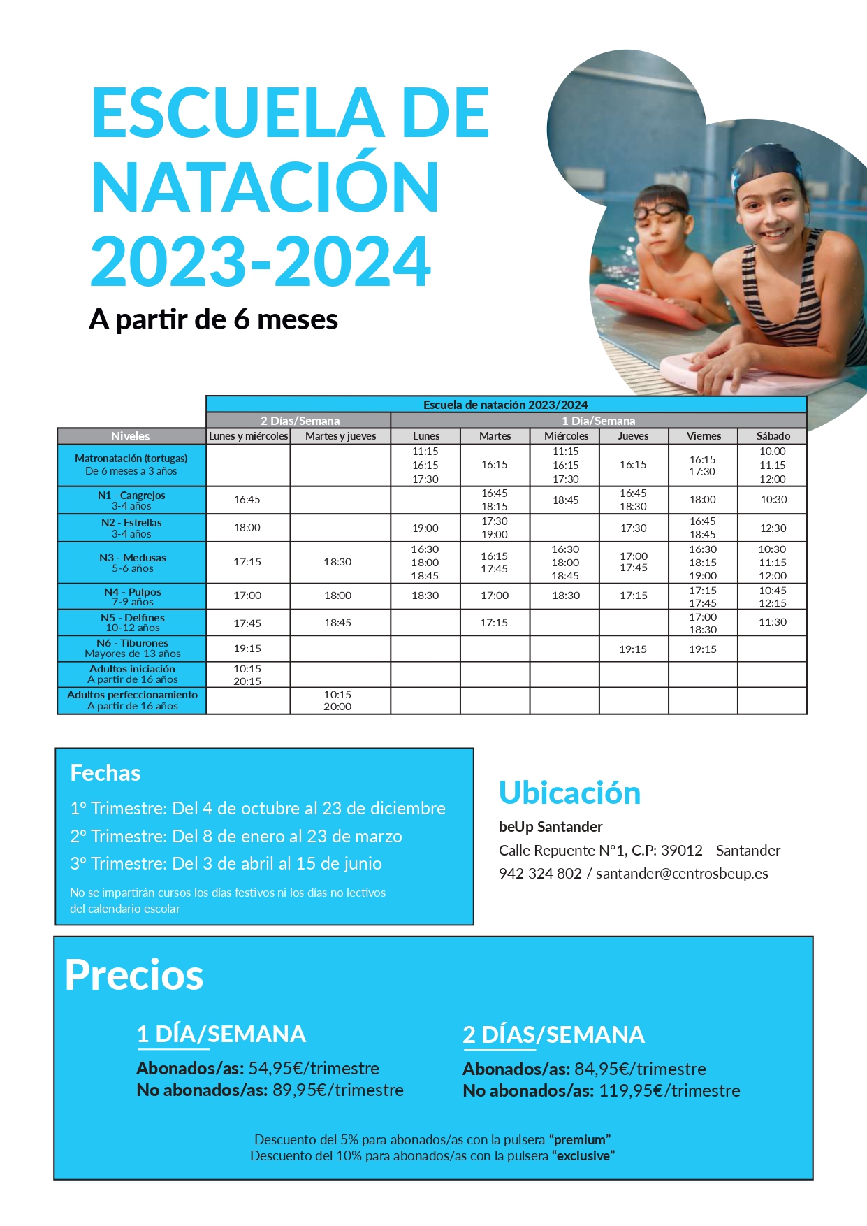 Escuela de natación 2023/2024